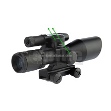 Spike Optics 2.5-10x40 Green Dual Illuminated Scope with Cut Sunshade