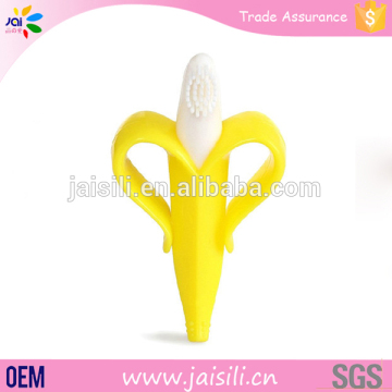 Wholesale Baby Banana Bendable Training Toothbrush Silicone Teether