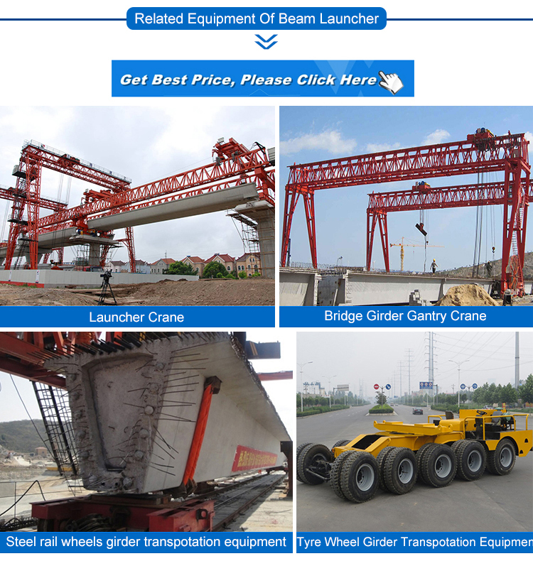 Bridge Girder Beam Launcher 100Ton Launching Girder Gantry