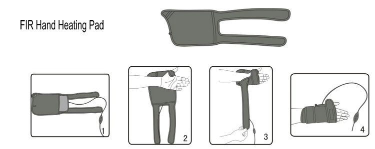 uso de la almohadilla térmica hand heating pad usage