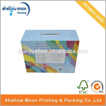 Wholesale customize cardboard box with handle