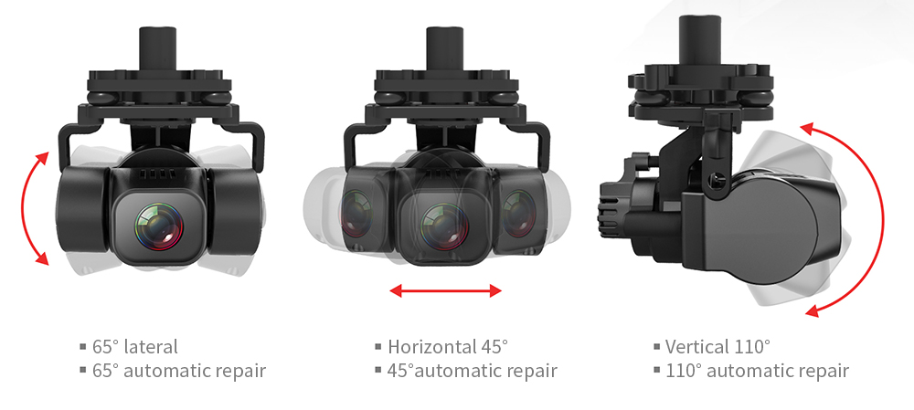 Camera Drone With 3 Axis Gimbal Professional 4K HD GPS WiFi FPV RC Quadcopter Remote Drone ZLL SG906 MAX1