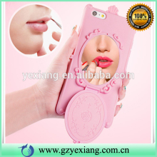 Protective bling diamond case cover For Samsung S7 stander make up phone case