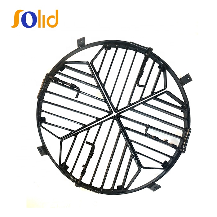 Black Bitumen Coated Carbon Steel Flooring Safety Grating