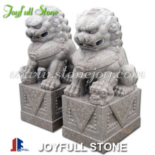 Stone Fu Dog Statue, Oriental Lion Sculptures