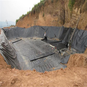 0.75mm dara hitam HDPE udang pertanian geomembrane