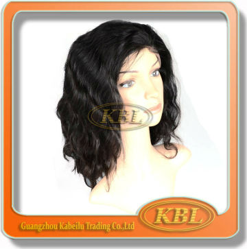 KBL virgin remy short hair full lace wigs, short lace wig