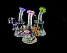Mini glass water hookahs in lovely design