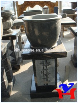 Black Granite Flowerpots