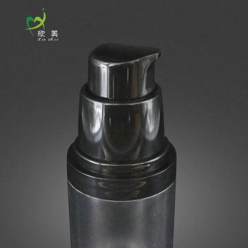 Different Material black airless pump bottle