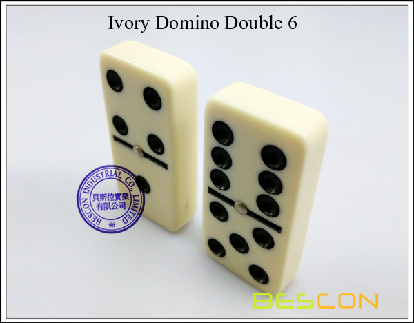 Ivory Domino Double 6