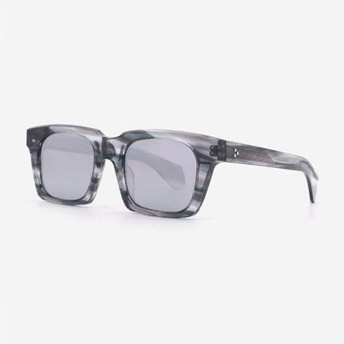 Classic Square Acetate Men's Sunglasses 24A8011