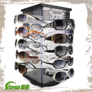 Customized Revolving Sunglasses Acrylic Sunglass display Sunglass Display Case