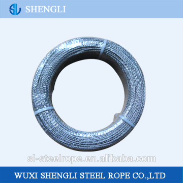 High Tensile Galvanized Steel Wire Ropes 7*7 For Auto Cables