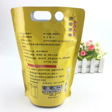 Aluminum foil 1L stand-bag for pear juice packaging-bag