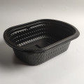 PP Material Black Takeout Bottom Food Bankable desechable