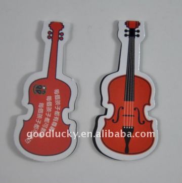 Souvenir guitar folding magnetic bookmark