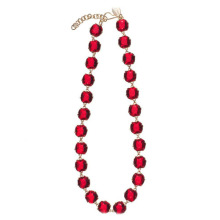 Red CZ Diamond Necklace Fashion Jewelry