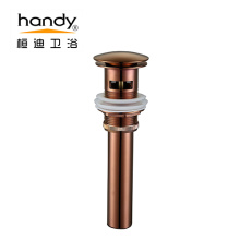 Rose Gold Basin Faucet Sink Drainer With Overflow