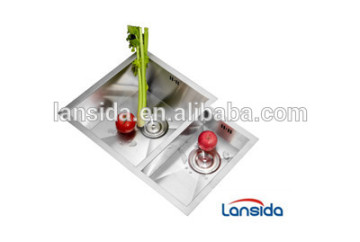 One small and one big bowl sink