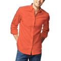 Chemise multicolore personnalisée pour hommes, couleur unie