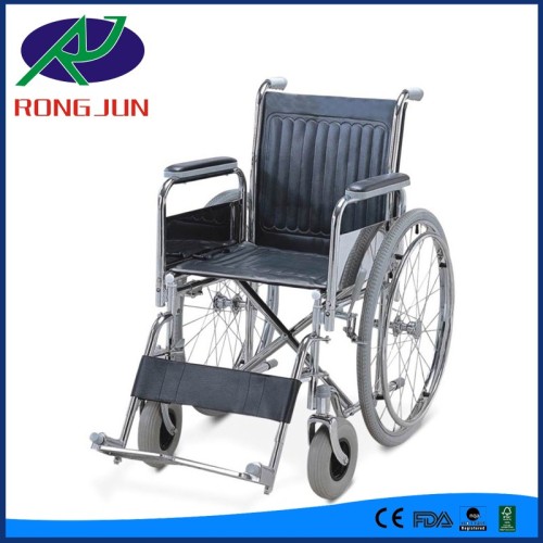 cheap price chromed manual wheelchairs for sale economic wheelchair RJ-W801