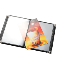 Customized Plastic PVC Menu Books & Restaurant Menu Covers
