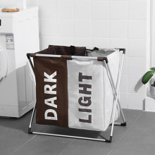 QJMAX Household Aluminum Waterproof Multicolor Durable Laundry Hamper