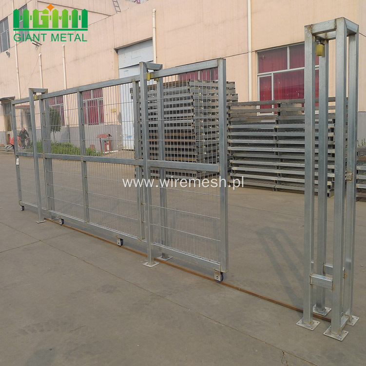 PVC Coated Galvanized Welded Sliding Gates Fence Gate