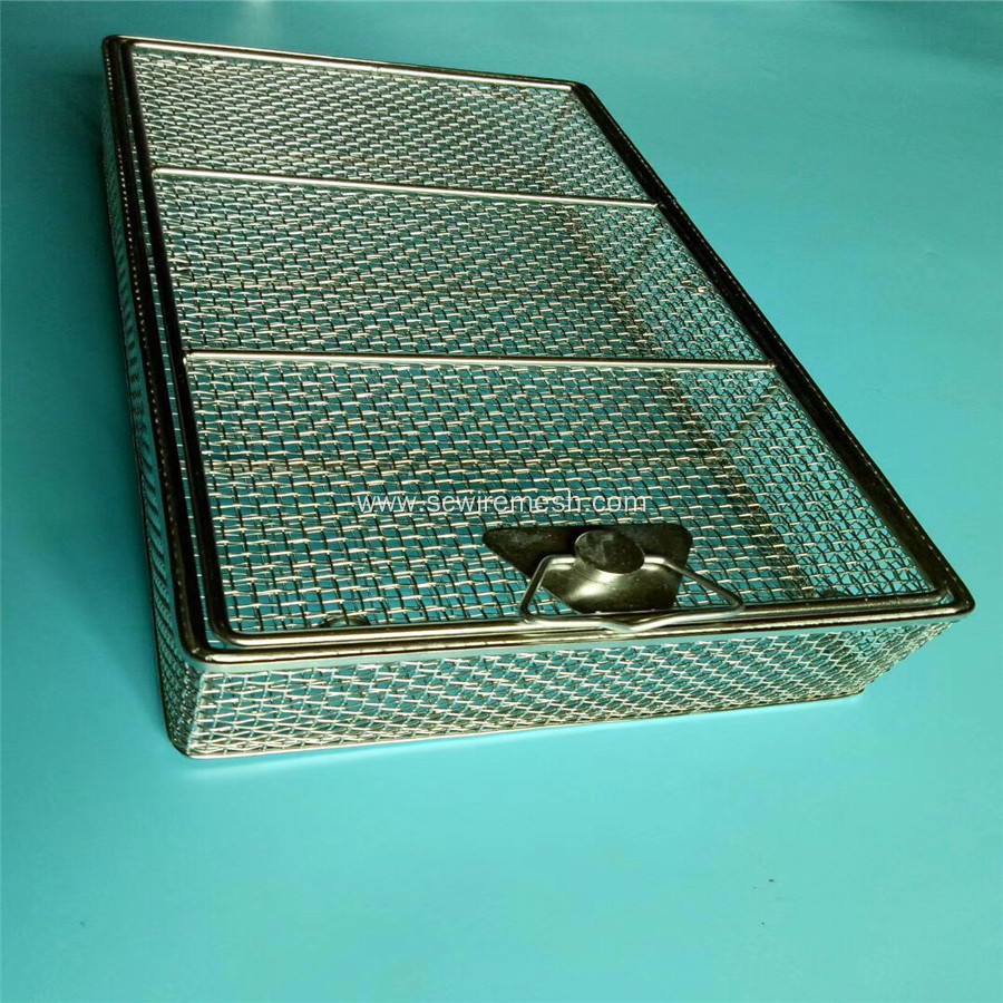 304 316 Stainless Steel Basket with Lid