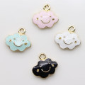 Cartoon Emaille Cloud Hangers Kleurrijke Legering Charms Oorbel Druppels Ornament Armband Sieraden Handgemaakte Accessoires: