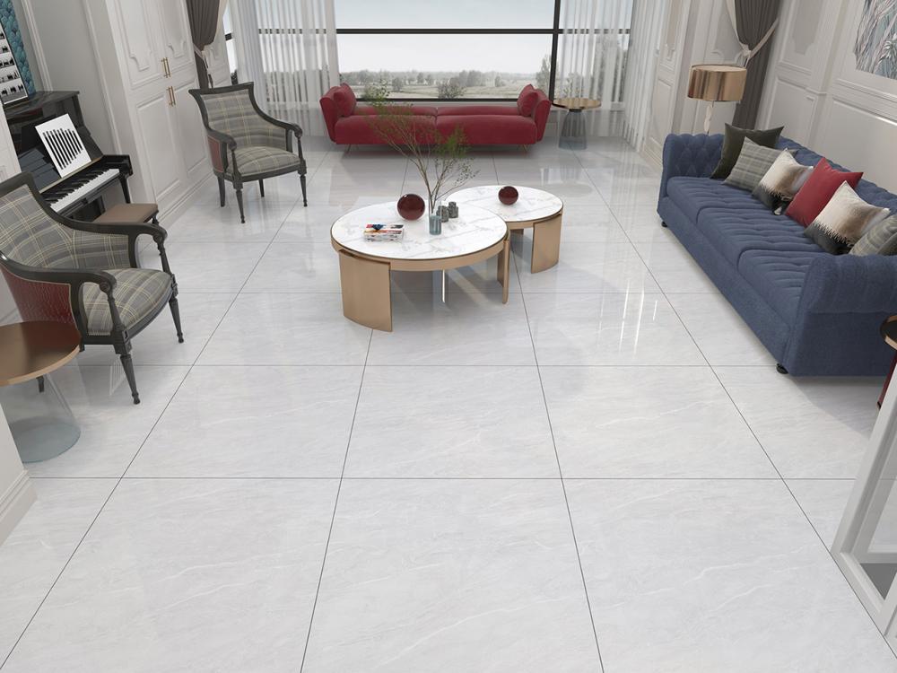 Marble floor tiles