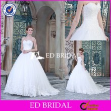 CE1458 Cheap Real Sample Bride Dress Sweetheart A-Line Appliques Lace Wedding Gown