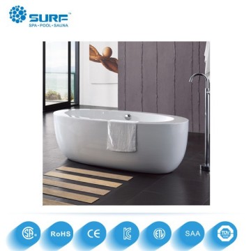 oval shape acrylic bathtub small size bathtub