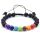 7 Chakra Bijoux suspendus Ensembles de décoration Pendentif bracelet pyramide Cristal Fenêtres Accessoires de voiture Bonne serrure Décorations pour la maison Reik