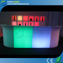 Modern Bar Counter Design WIFI Control Lighted Bar Counter Top with Glass
