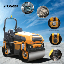 Wholesale Price 3Ton Diesel Euro 5 EPA CE Engine Mini Vibratory Roller Compactor Road Roller with Ride Features