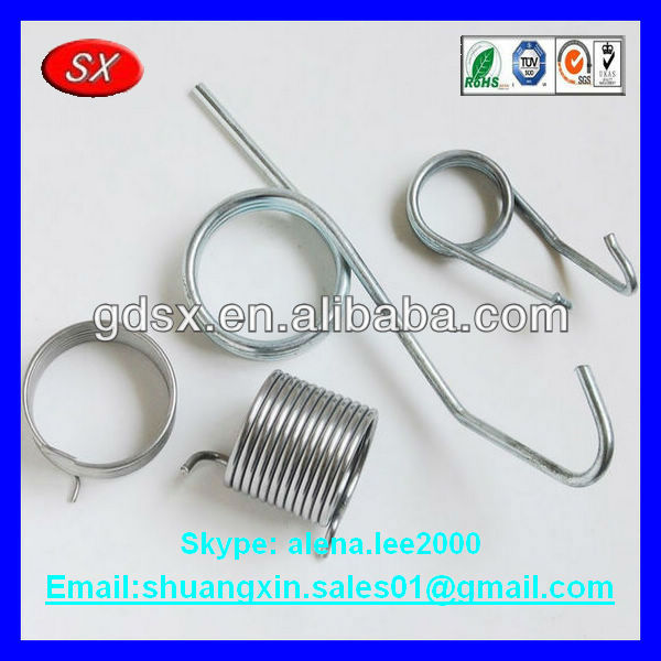 Customized stainless steel music wire adjustable torsion spring clip torsion metal spring for sofa factory