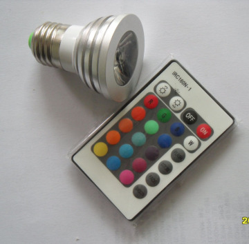 Remote Control RGB 3W LED Spotlight