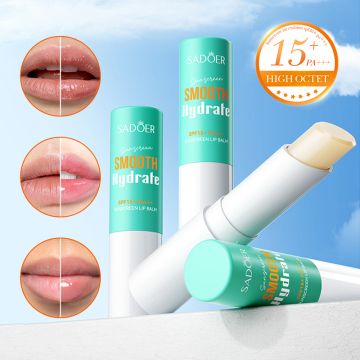 SPF15 Lip Balm with Shea Butter and Vitamin E - 12H Ultra Hydration for Dry/Chapped Lips