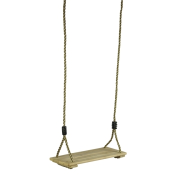 Outdoor Wooden Swing with Rope Tree Swing