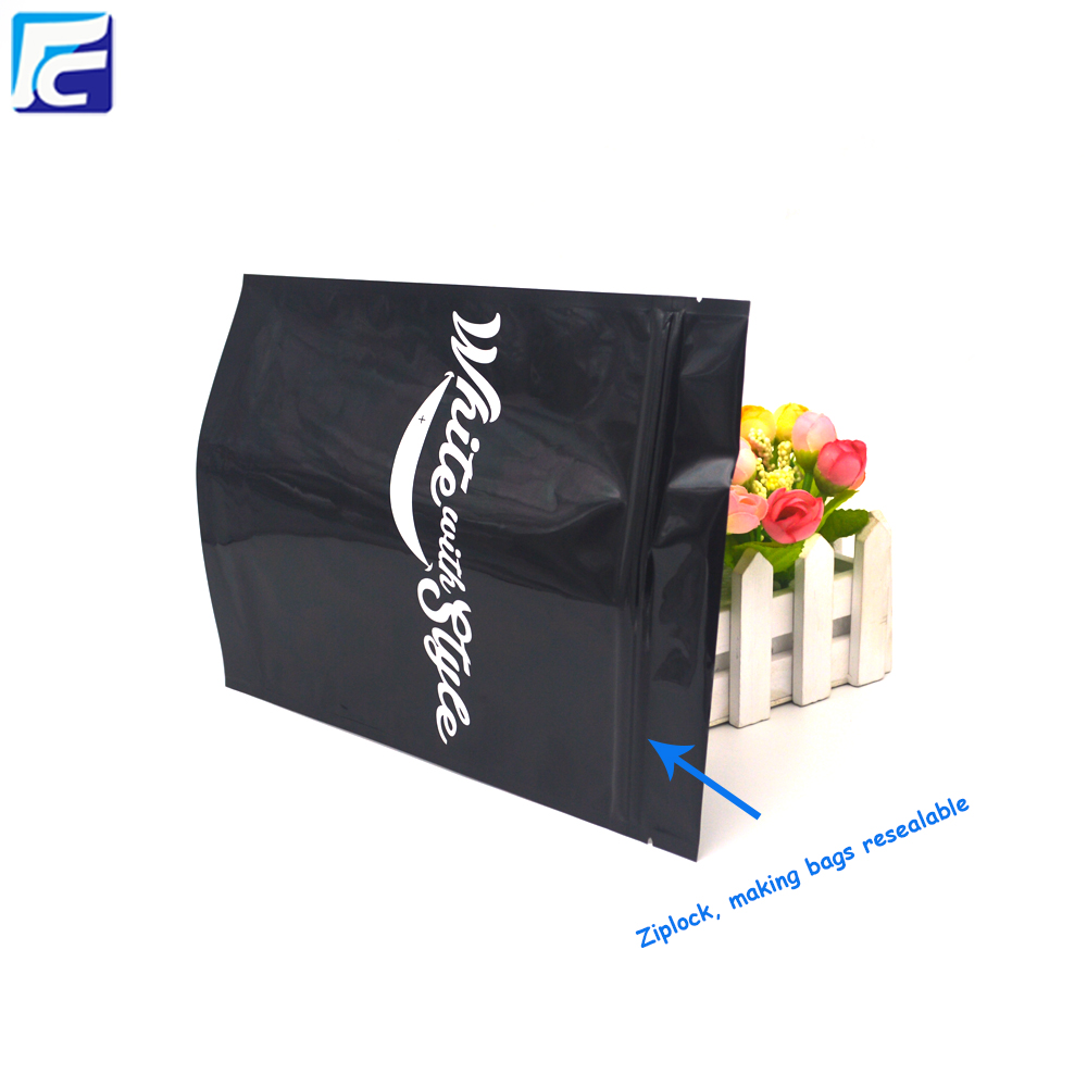 Laminierte Mylar Bag Schwarz Mylar Kleine Ziplock Taschen Laminated Mylar Bag Black Mylar Small Ziplock Bags