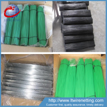 Construction binding pvc coated / galvanized cut iron wire / straight cut wire