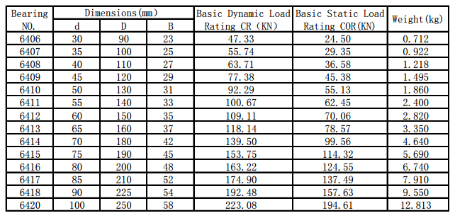 6400ZN Series Bearing