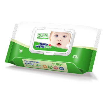 Lingettes pour bébé biodégradable personnalisés sur les lingettes