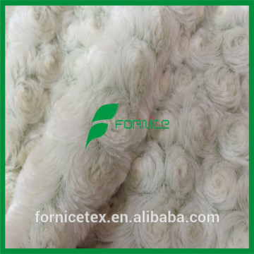 China manufacturer rosebud velvet plush fleece fabric
