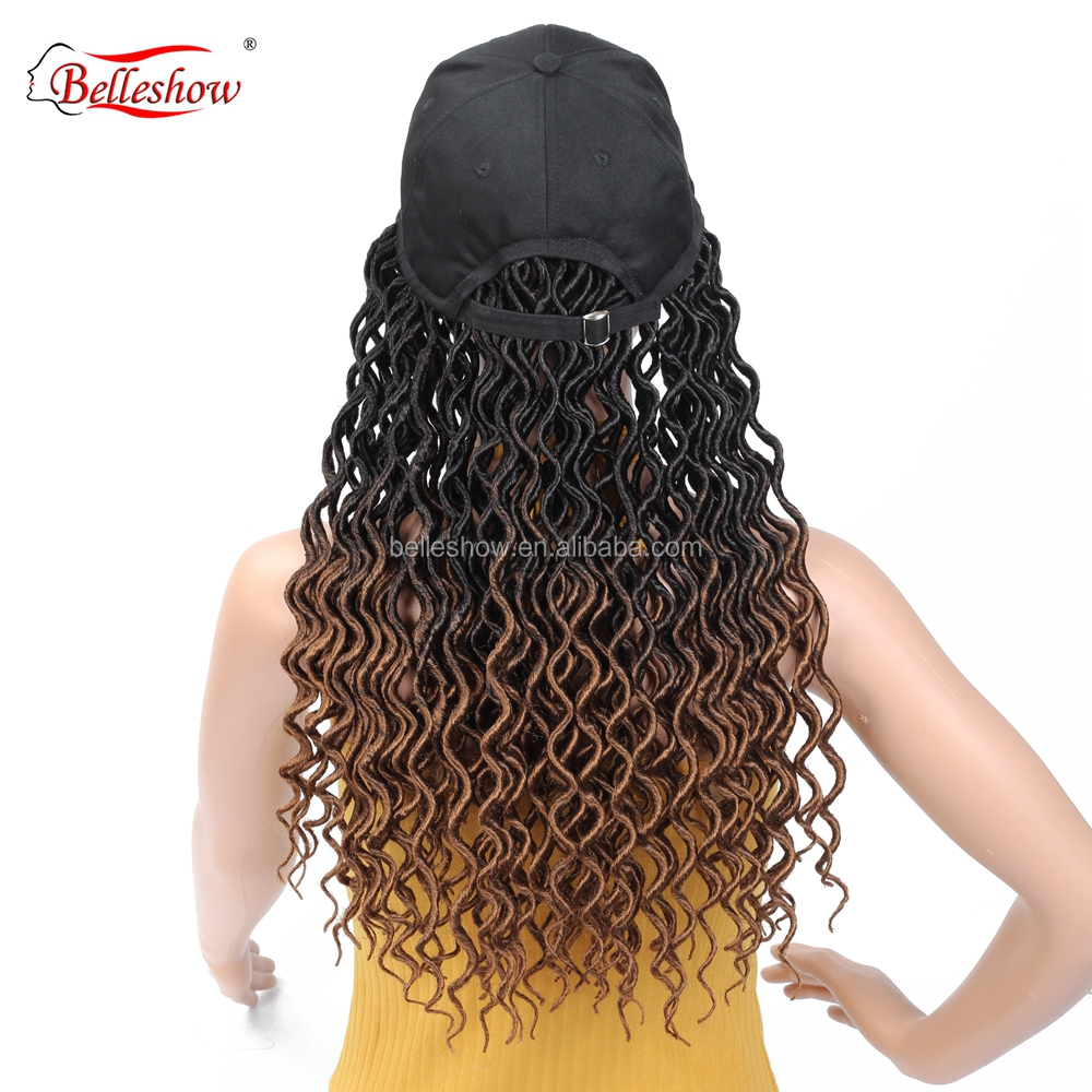 Hot sell wholesale Crochet Braiding Hair Braids  Synthetic Crochet Braid Goddess locs soft curly basketball hat hair