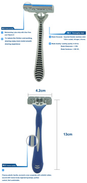 D318L swivel head disposable shaving razor, shaving razor with swivel head