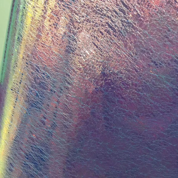 Metallic hot stamping pu foil leather fabric