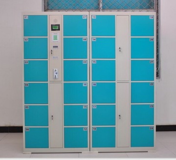 Cheap coin system electronic locker